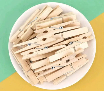 Clip 50Pc Midium Color 2" Wooden (Cmcl)