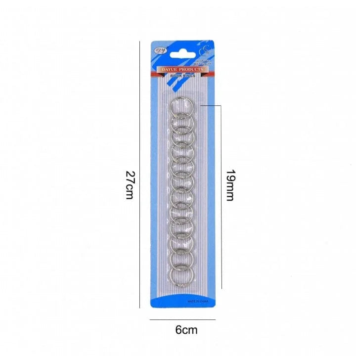 Elegant Bindery Book Ring Card: Secure Your Pages with Style of size 19MmX12pcs
