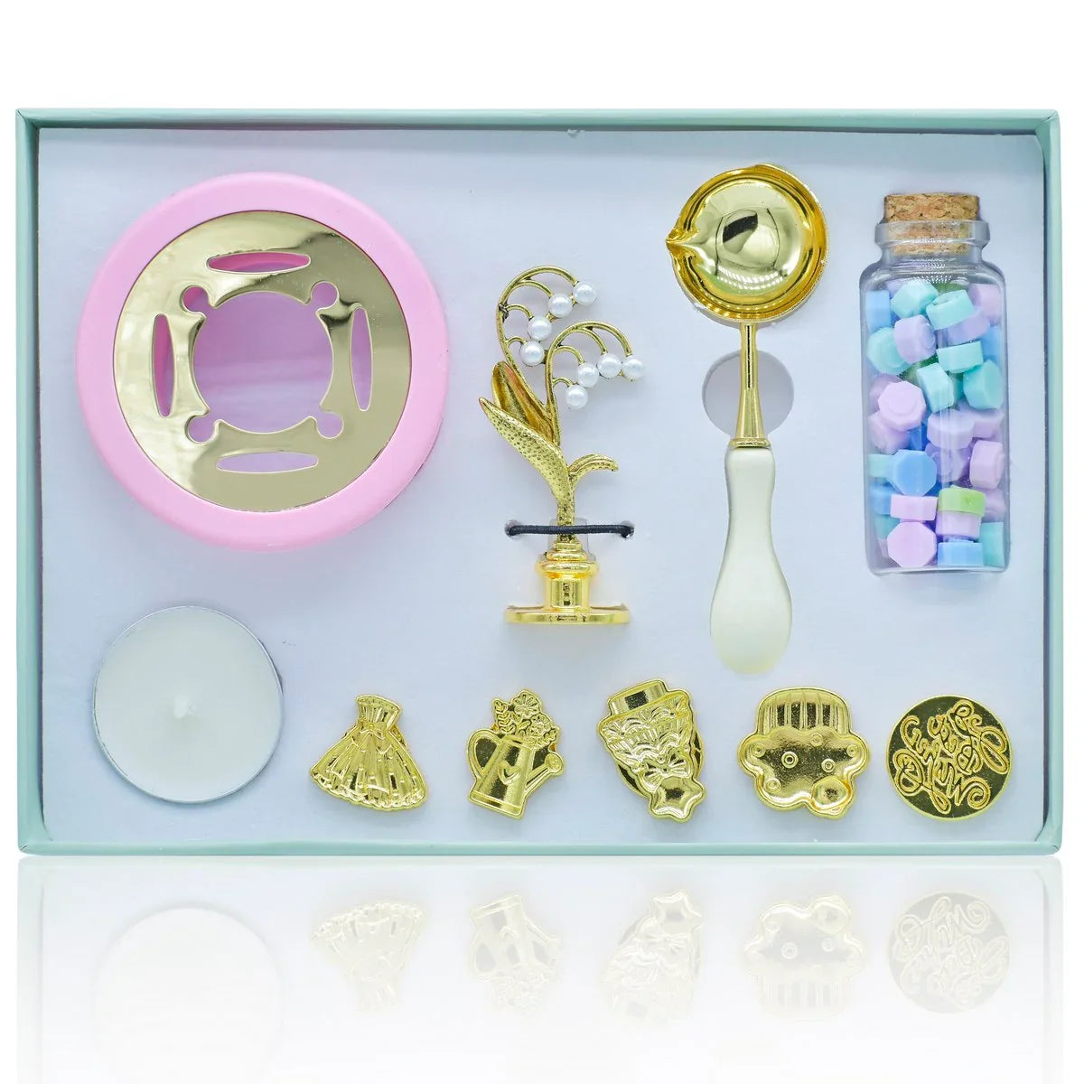 Wax Seal Stamp Kit Set Of 10 Pics 1L-1