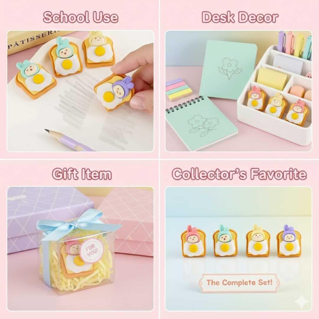 Er6555 Egg Eraser 36Pcs
