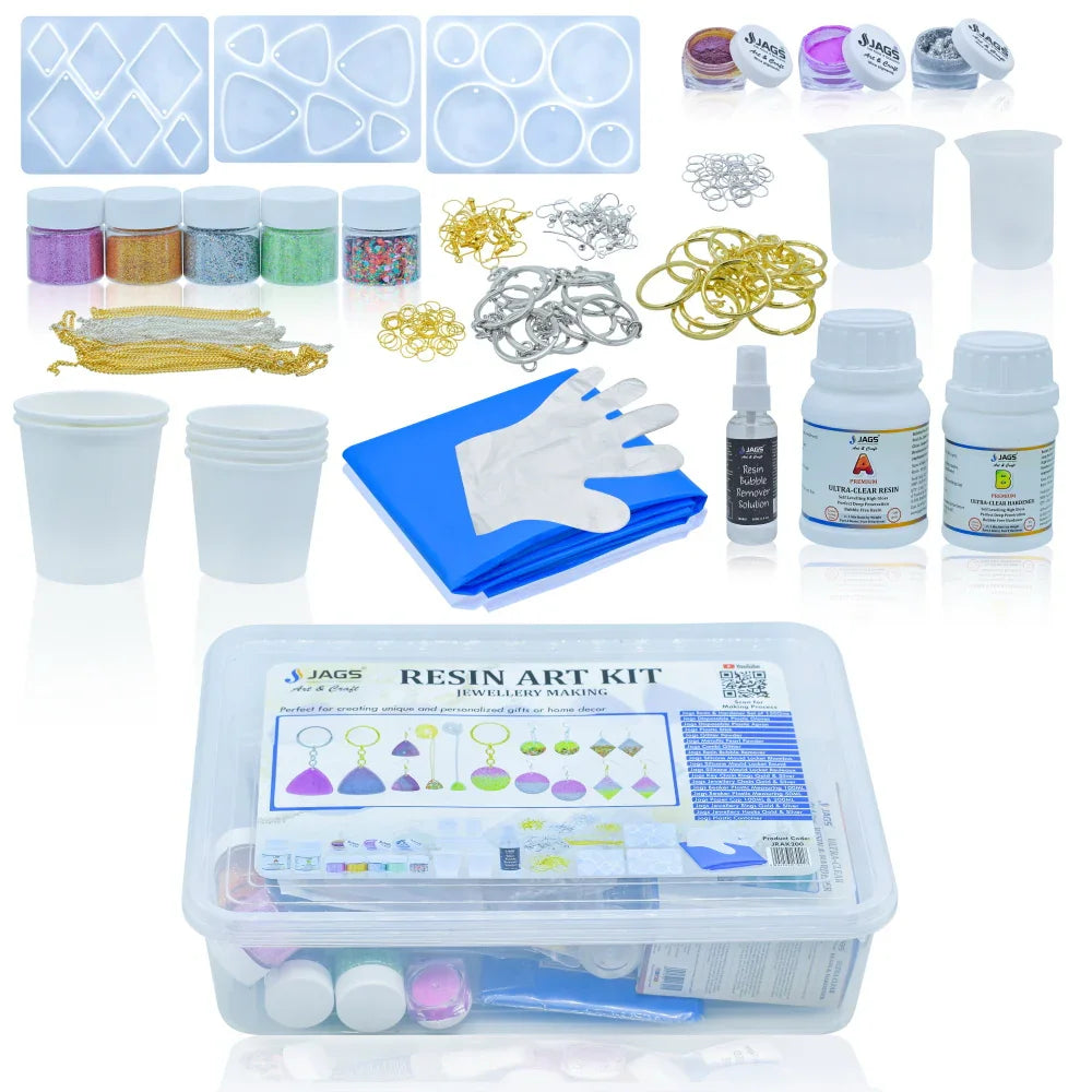 Jags Resin Art Kit For Jewellery Making JRAK200