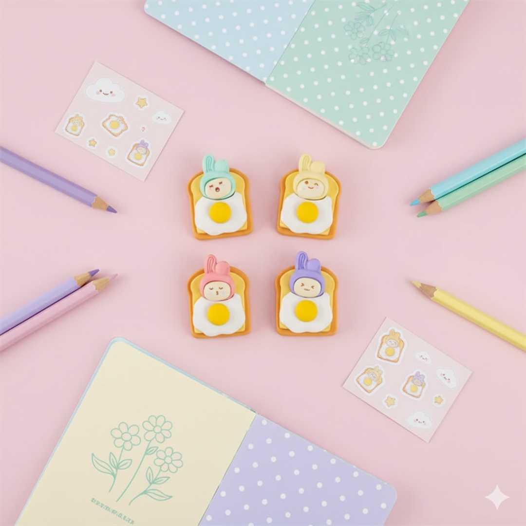 Er6555 Egg Eraser 36Pcs