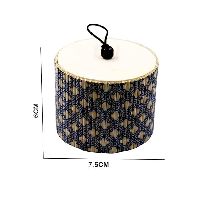 Bamboo Jewellery Box Round Singal Raw1169