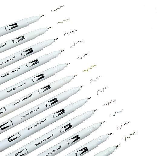 Dual Tip Brush Pen 24 Color Set (24Dtbp)