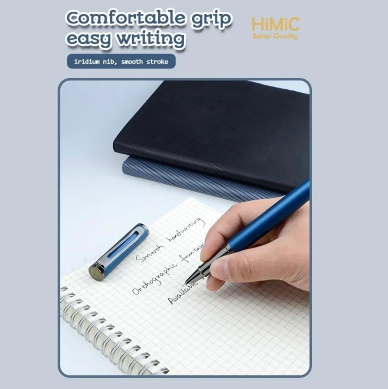 (   1  ) Luxea Metal Clip Pen – Smooth Writing Pen with Comfortable Grip I Premium Fountain Pen