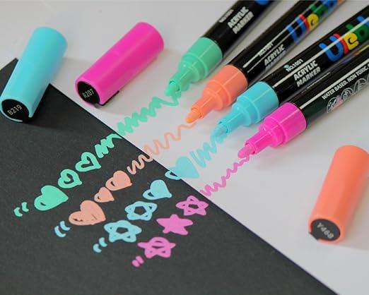 Chrome 48 Colour Acrylic Marker Set – Professional Paint Pens for All Surfaces | Bold, Waterproof & Multi-Surface