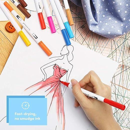 Dual Tip Brush Pen 36Pcs Ppsw-36