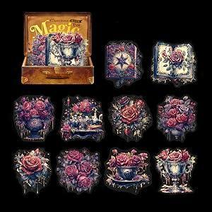 Smmh003 Retro Mysterious Magic Box Sticker 20Pc