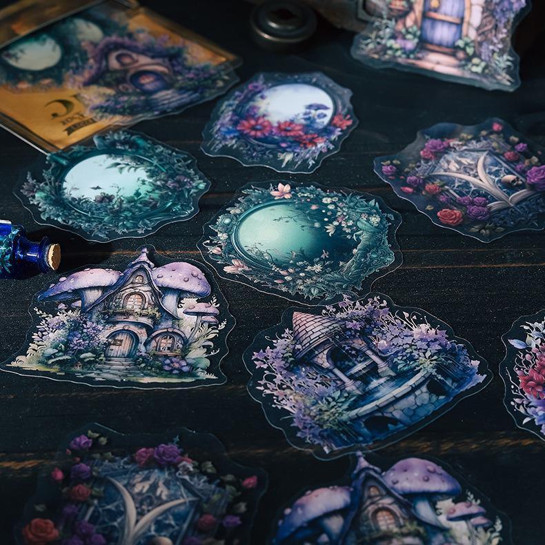 Smmh003 Retro Mysterious Magic Box Sticker 20Pc