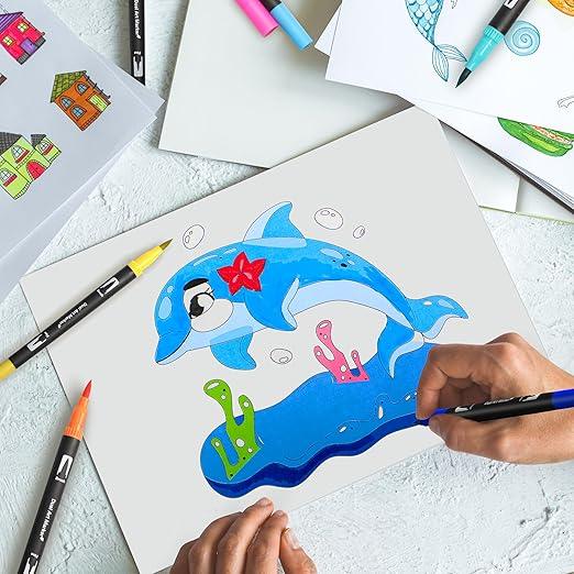 12 Colour Soft Markers - Assorted (Pack of 12)