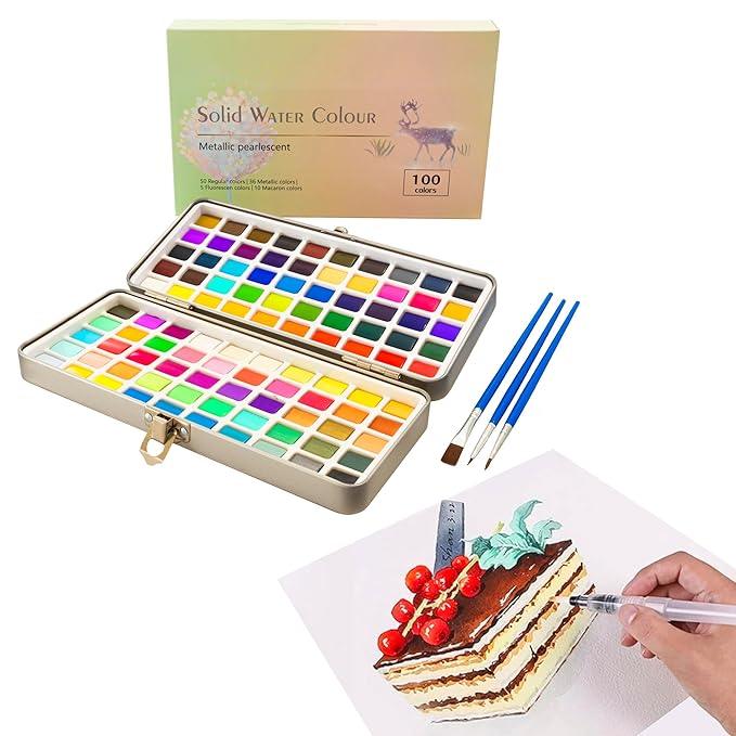 Water Color Set Wcb100 (100 Color)