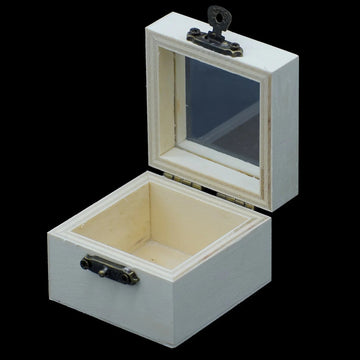 Wooden Empty Box Small Top Window AM037