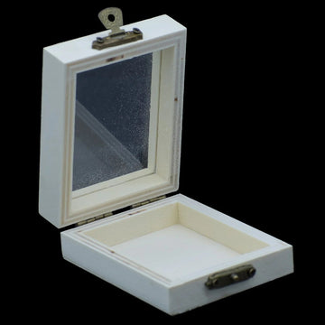 Wooden Empty Box Medium Top Window Rectangle AM039