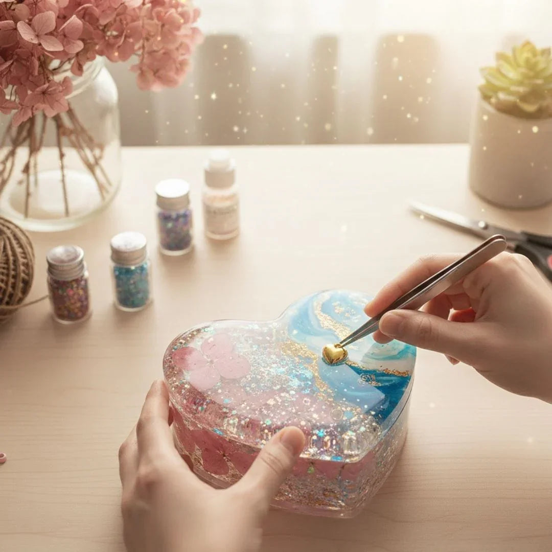 Rm33C Silicon Mold Gift Box Heart
