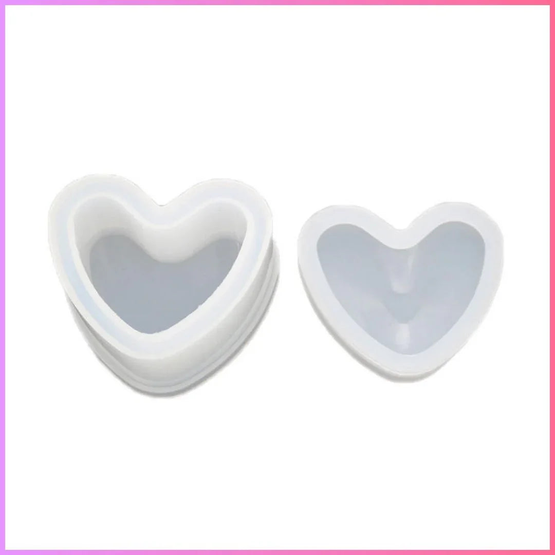 Rm33C Silicon Mold Gift Box Heart
