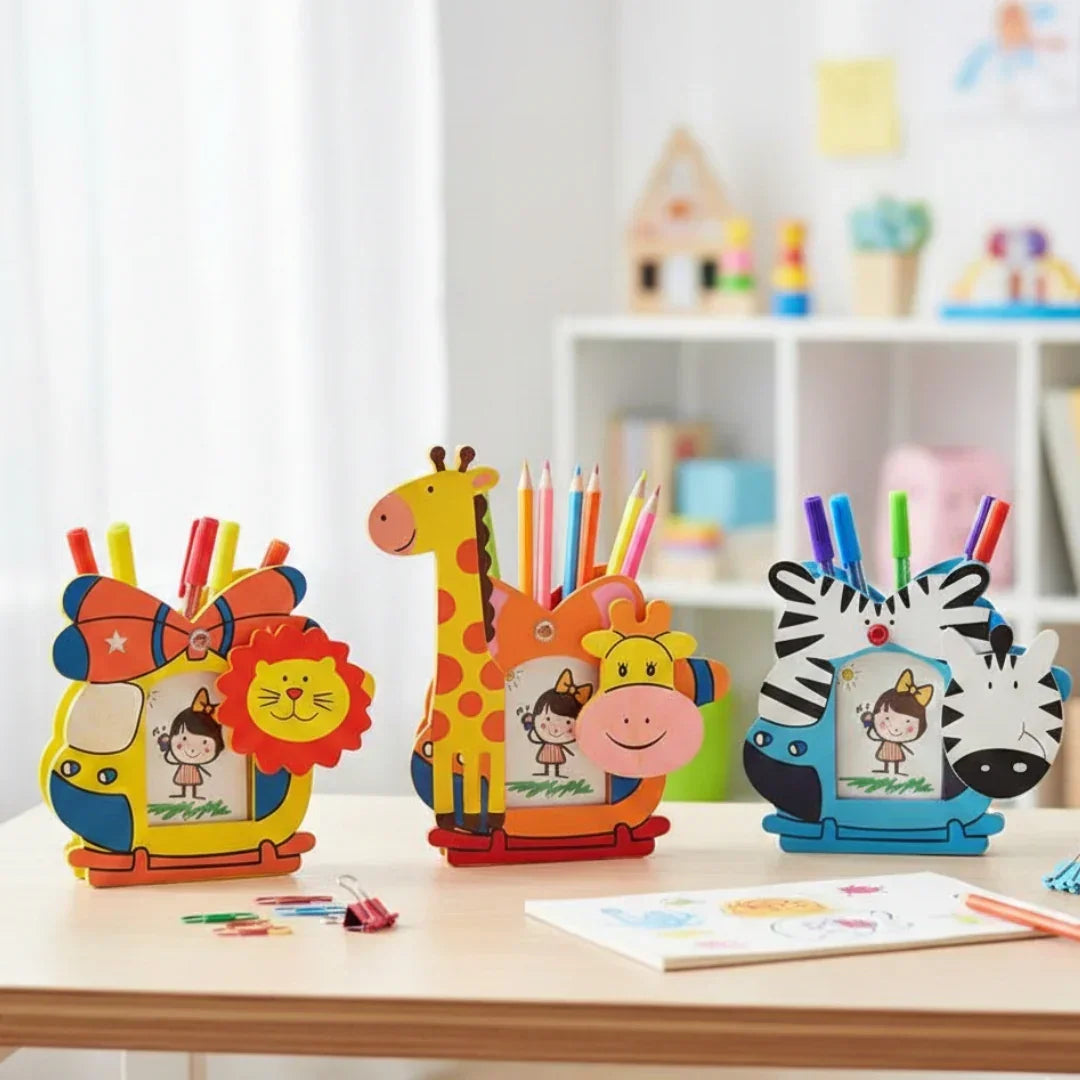 Wooden Helicopter Pen Stand (Mg4013)