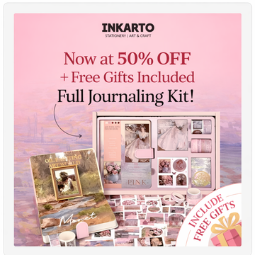 Claude monet's Premium JUMBO journaling kit for 2026 includes diary, tapes, stickers & sheets -  Shipping