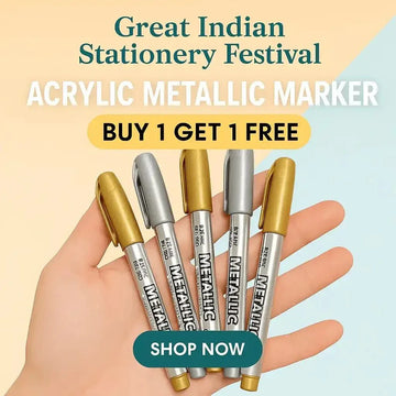(  )Silver Acrylic Marker – Metallic Paint Pen for Resin Art, DIY & All-Surface Detailing