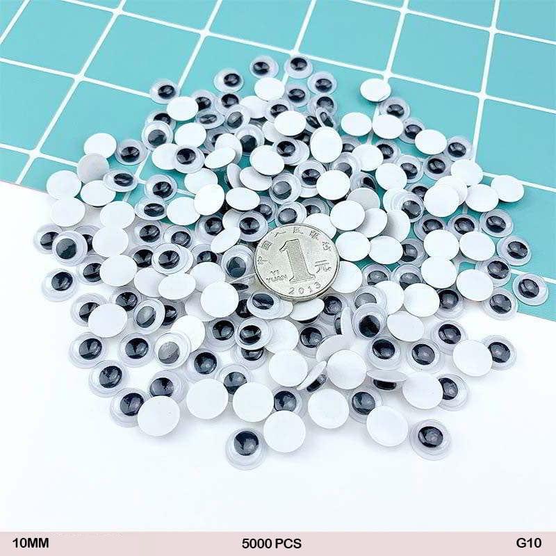 Googly Eye Round 10Mm (5000 Pcs) (G10)