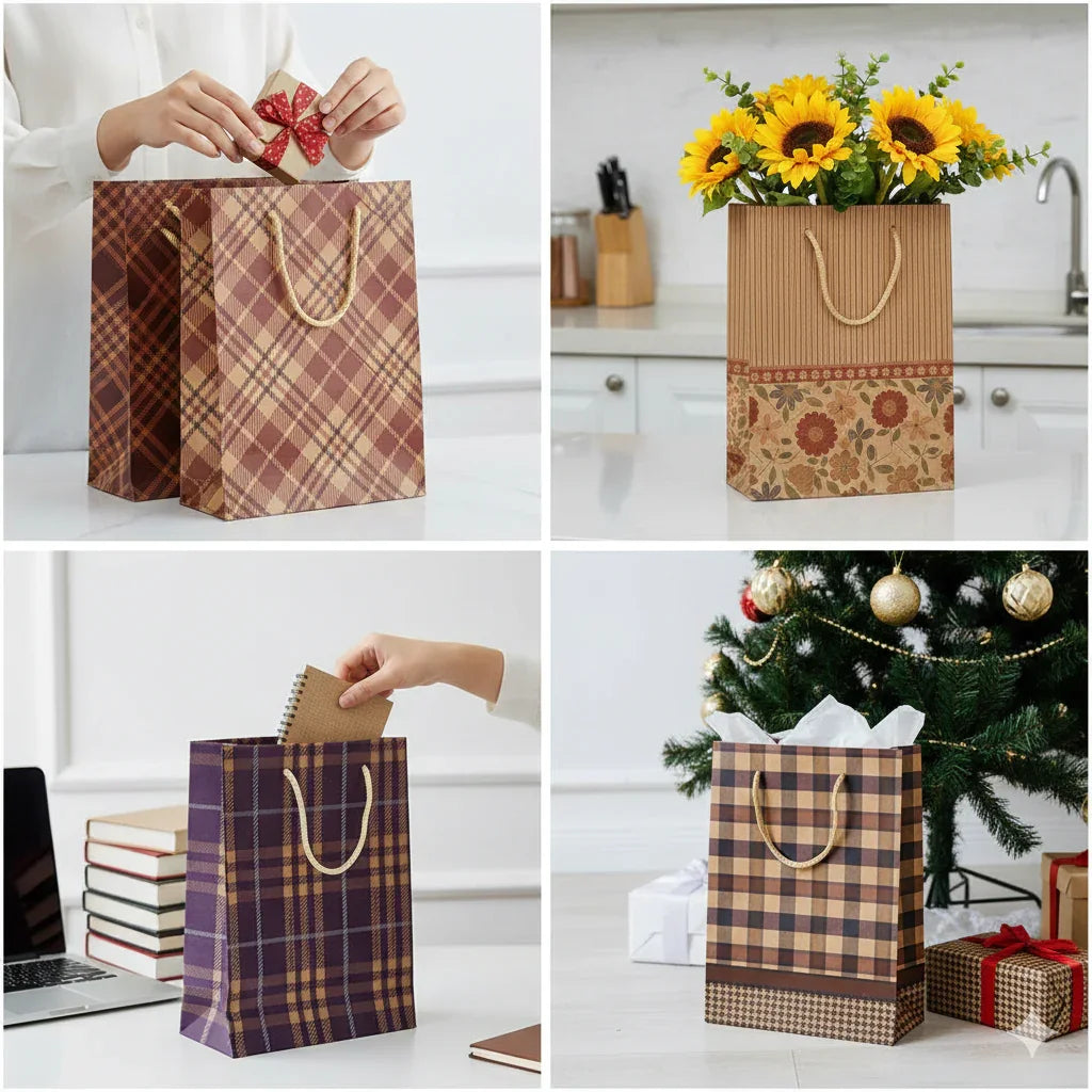 Paper Bag Printed No.1 6X8Inch Raw1097
