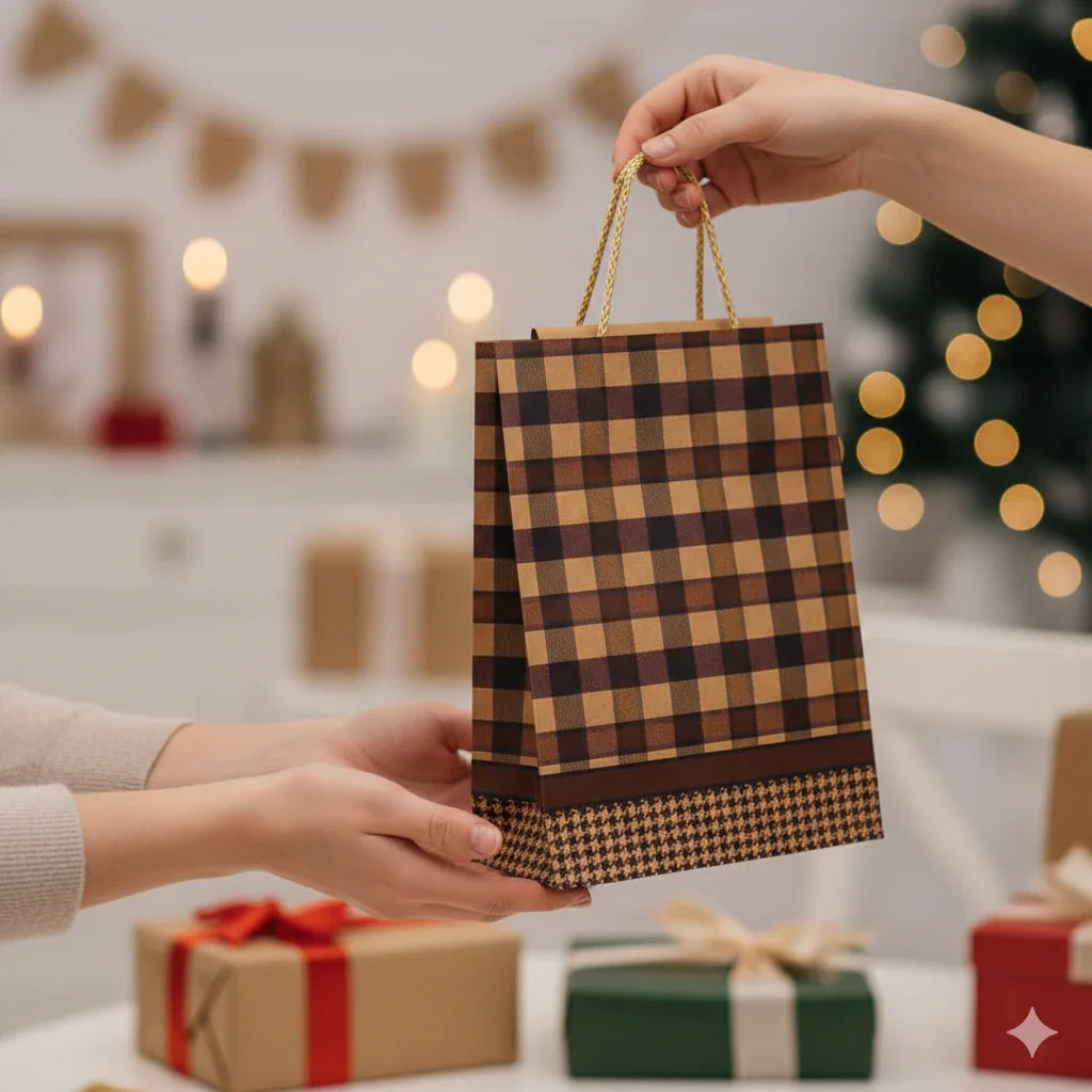 Ravrai Craft - Mumbai Branch Gift Boxes & Paper Bags Paper Bag (Design No.1 6X8Inch)