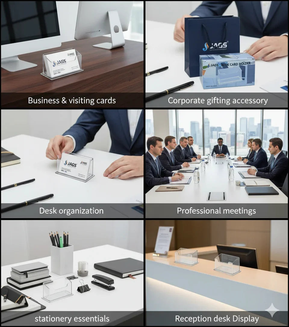 Jags Desk Card Holder Clear JDBC00