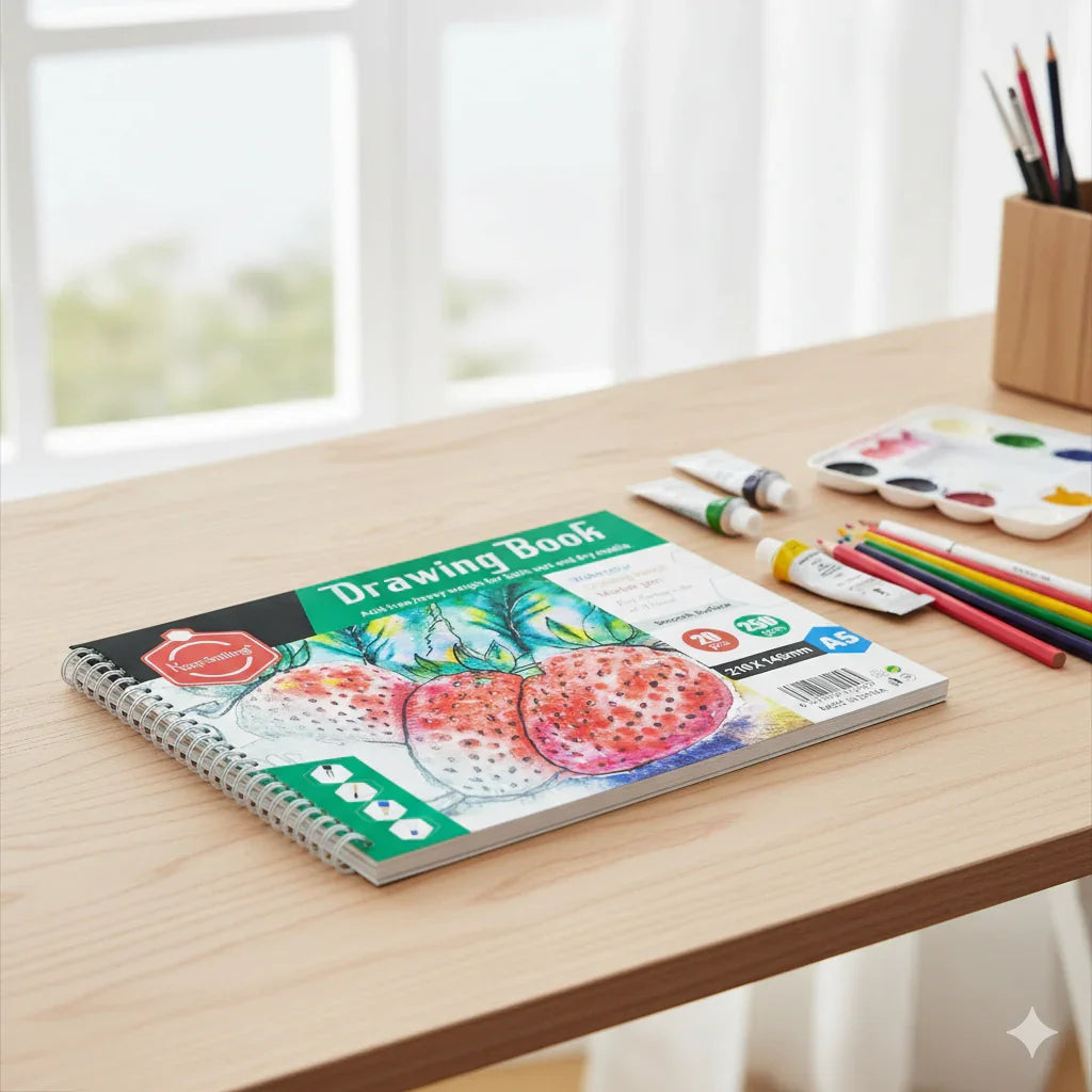 A5 Drawing Book 210Mm 20Page 250Gsm Spiral (A5D)