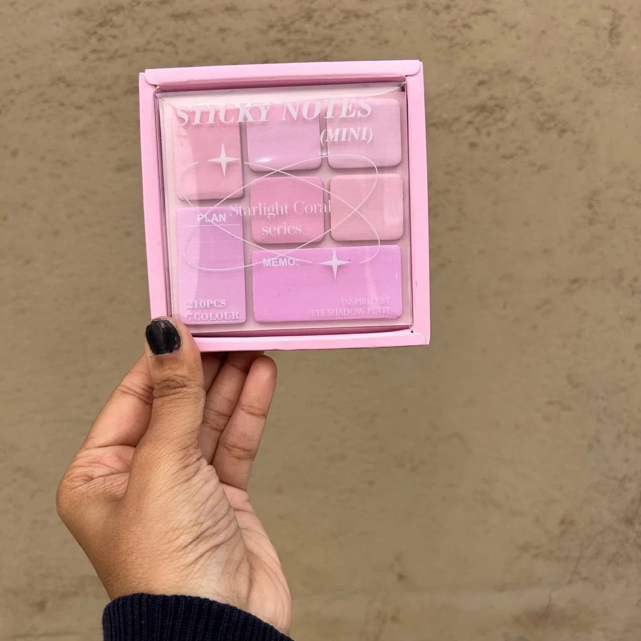 Pastel dreamy sticky notes box  I To do list planner notes I 210 Sticky Notes Sheets