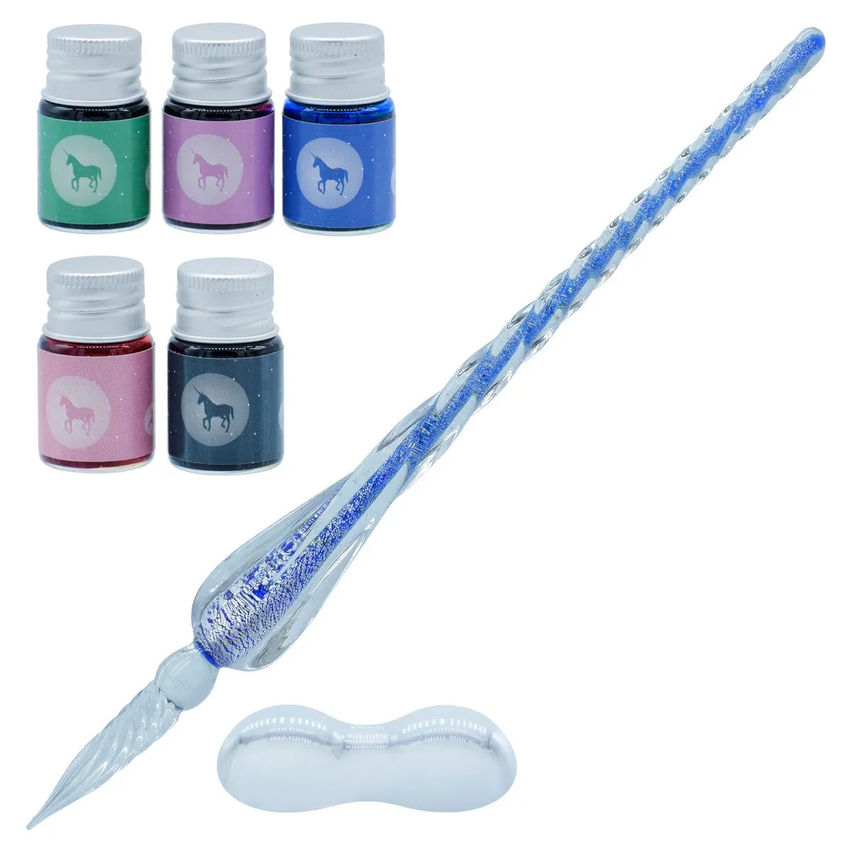 Crystal Fountain Pen Gift Box With 5 Pcs Ink JB19-B