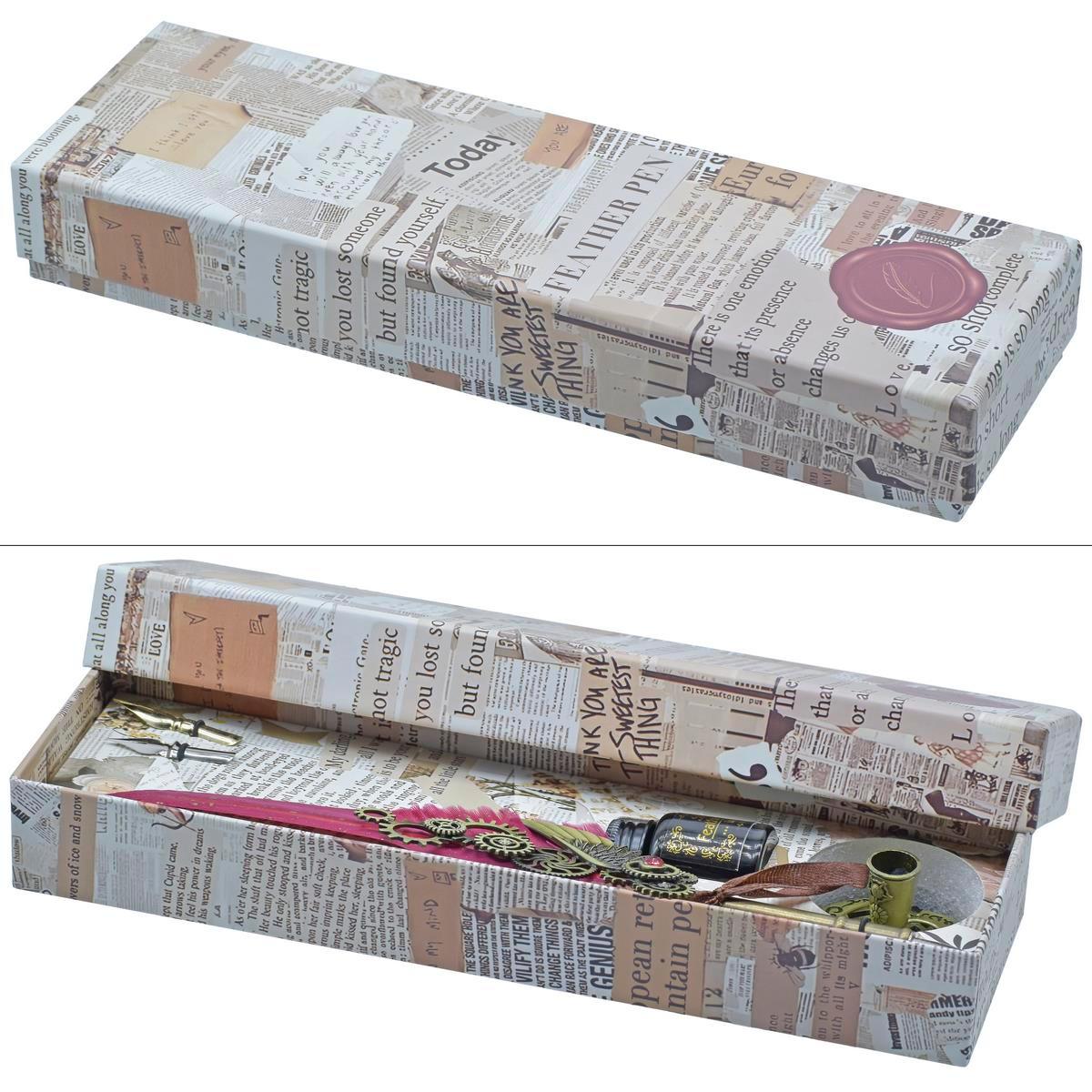 Feather Fountain Pen Gift Box Set Of 5 Pics JB19-K