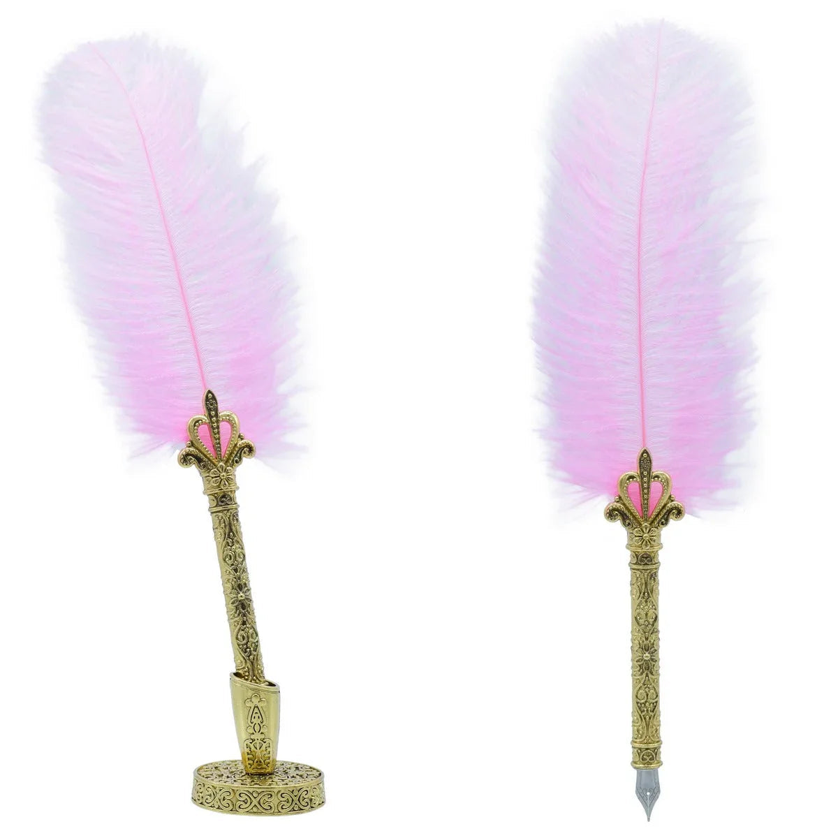 Feather Fountain Pen Gift Box Set Of 8 Pics JB19-L