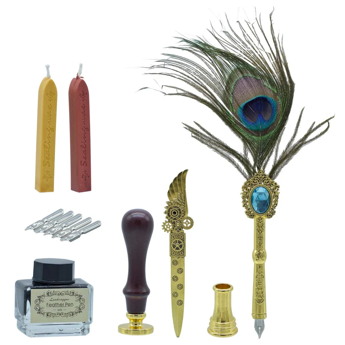 Feather Picok Fountain Pen Gift Box Set Of 12P JB19-N