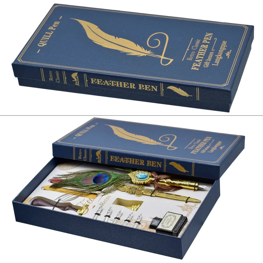 Feather Picok Fountain Pen Gift Box Set Of 12P JB19-N