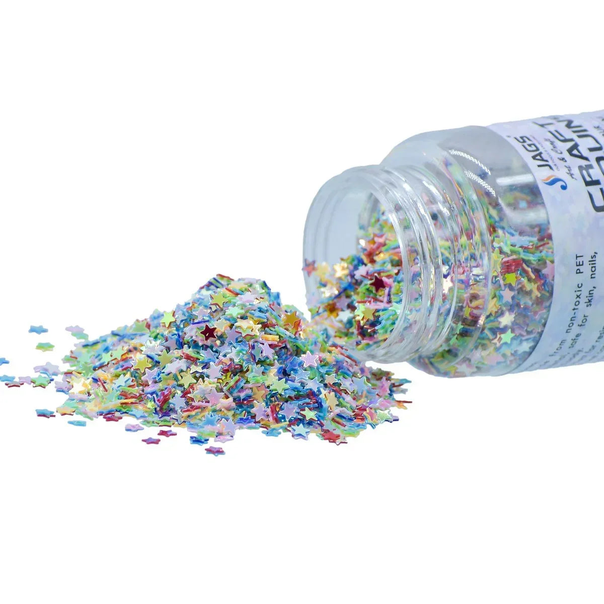 Jags Craft Sequins Multi Colour 20GMS Star 4MM JDSM05
