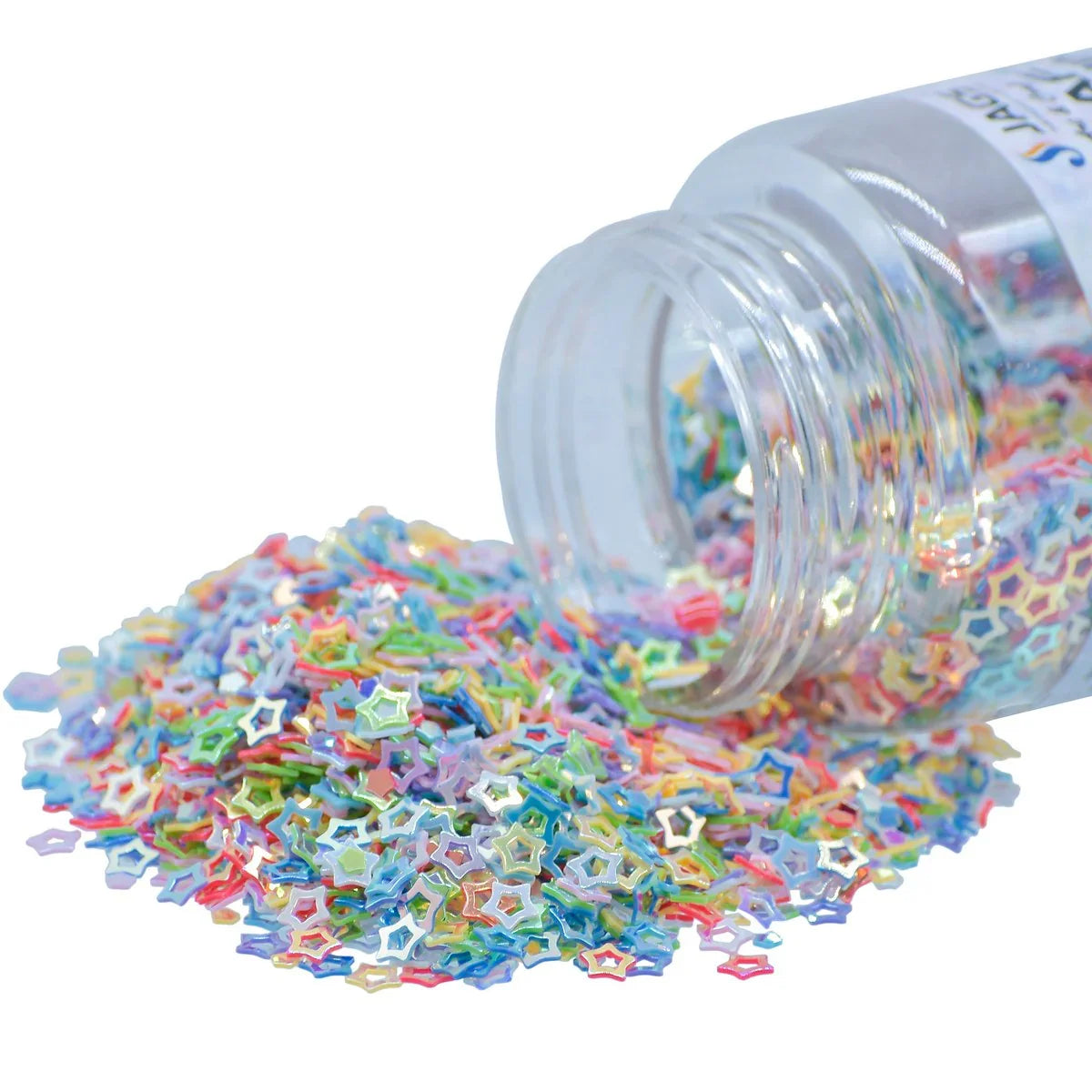 Jags Craft Sequins Multi Colour 20GMS Star 3MM JDSM10