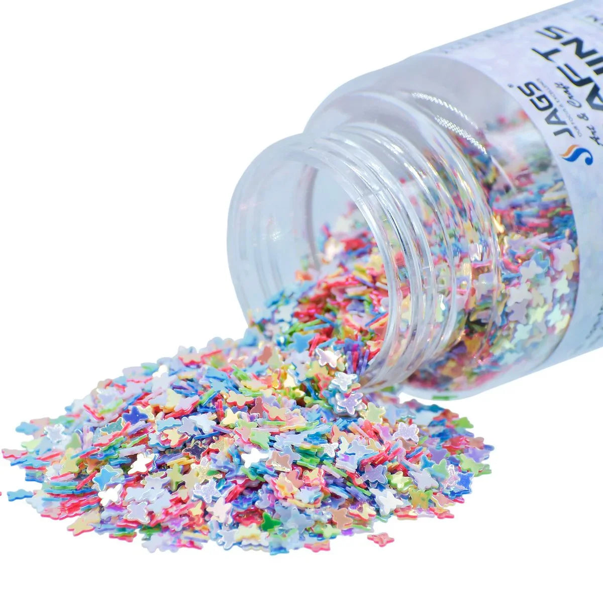 Jags Craft Sequins Multi Colour 20GMS Butterfly 3MM JDSM16