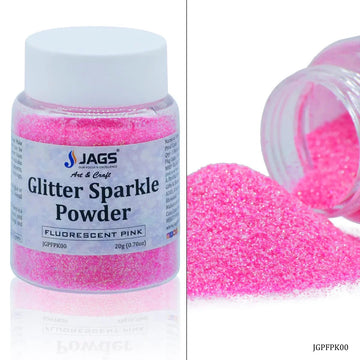 Jags Glitter Powder Flouresnt Pink 20gm JGPFPK00