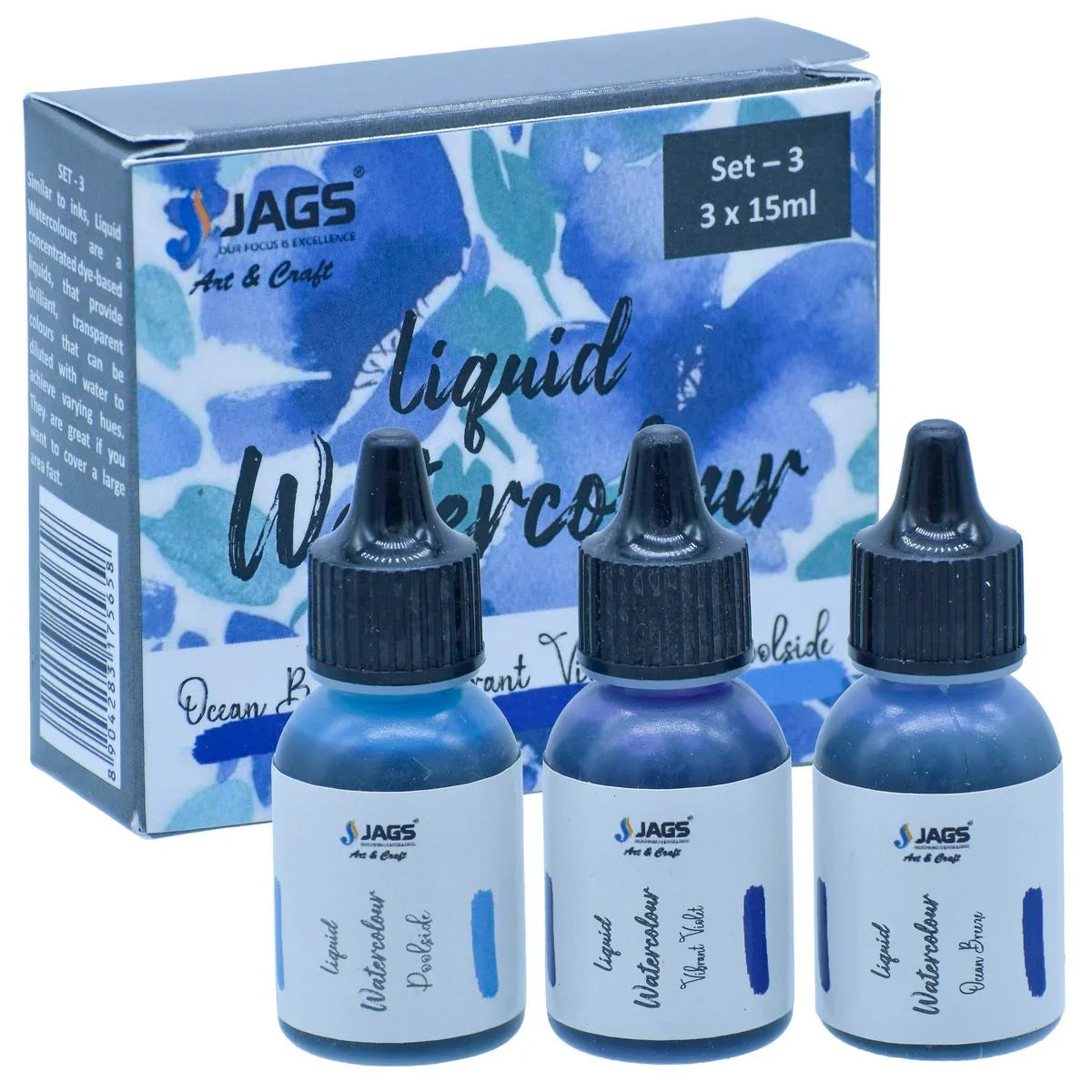 Jags Liquid Watercolour Set Of 3 Pics JLWS03