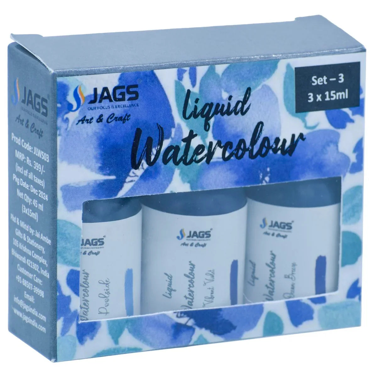 Jags Liquid Watercolour Set Of 3 Pics JLWS03