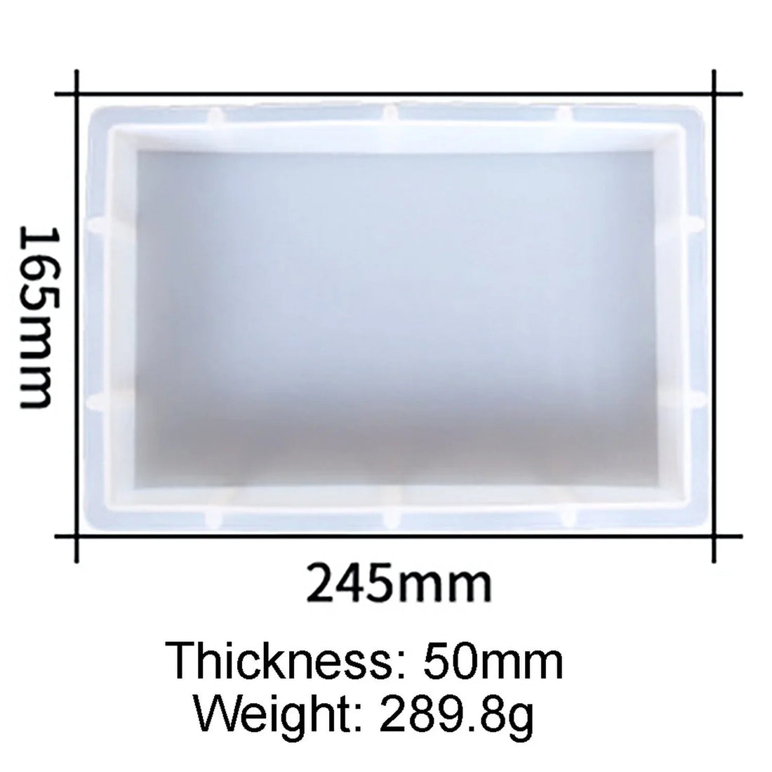 Jags Silicone Mould Deep Casting Rectangle JSM120