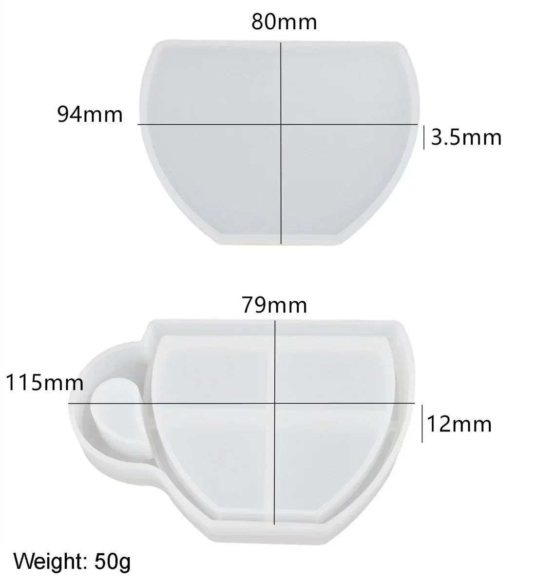 Jags Silicone Mould Coffee Cup Coaster JSM126