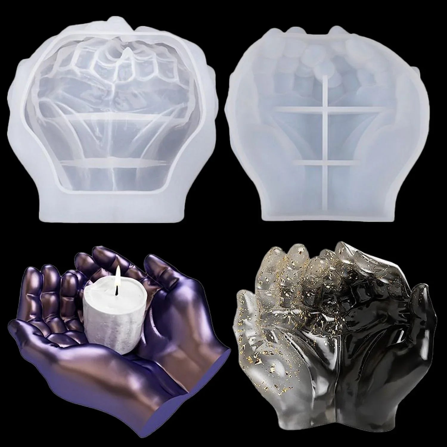 Jags Silicone Mould Hand Shaped Tray JSM132