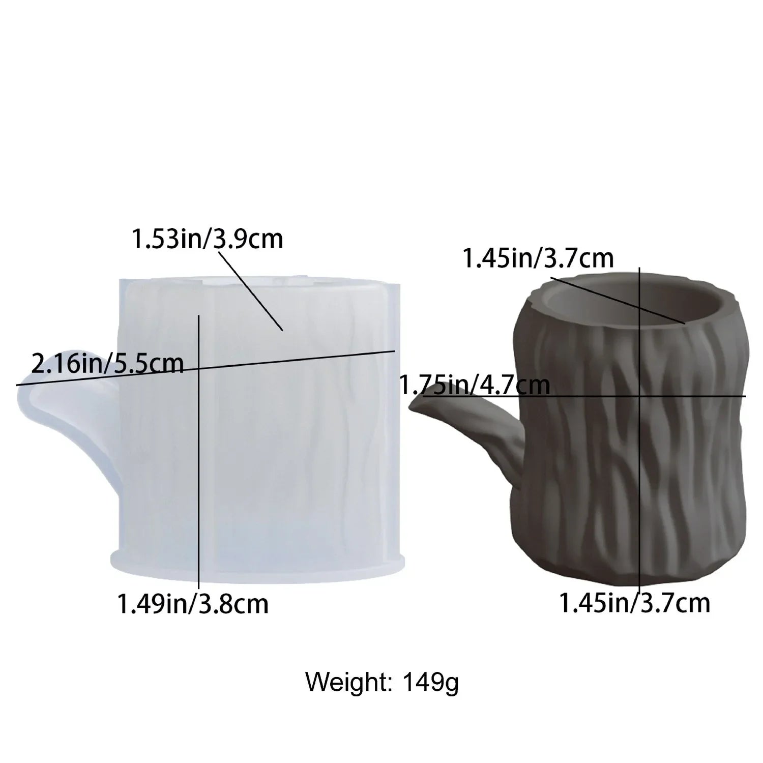 Jags Silicone Mould Candle Pot Making JSM13