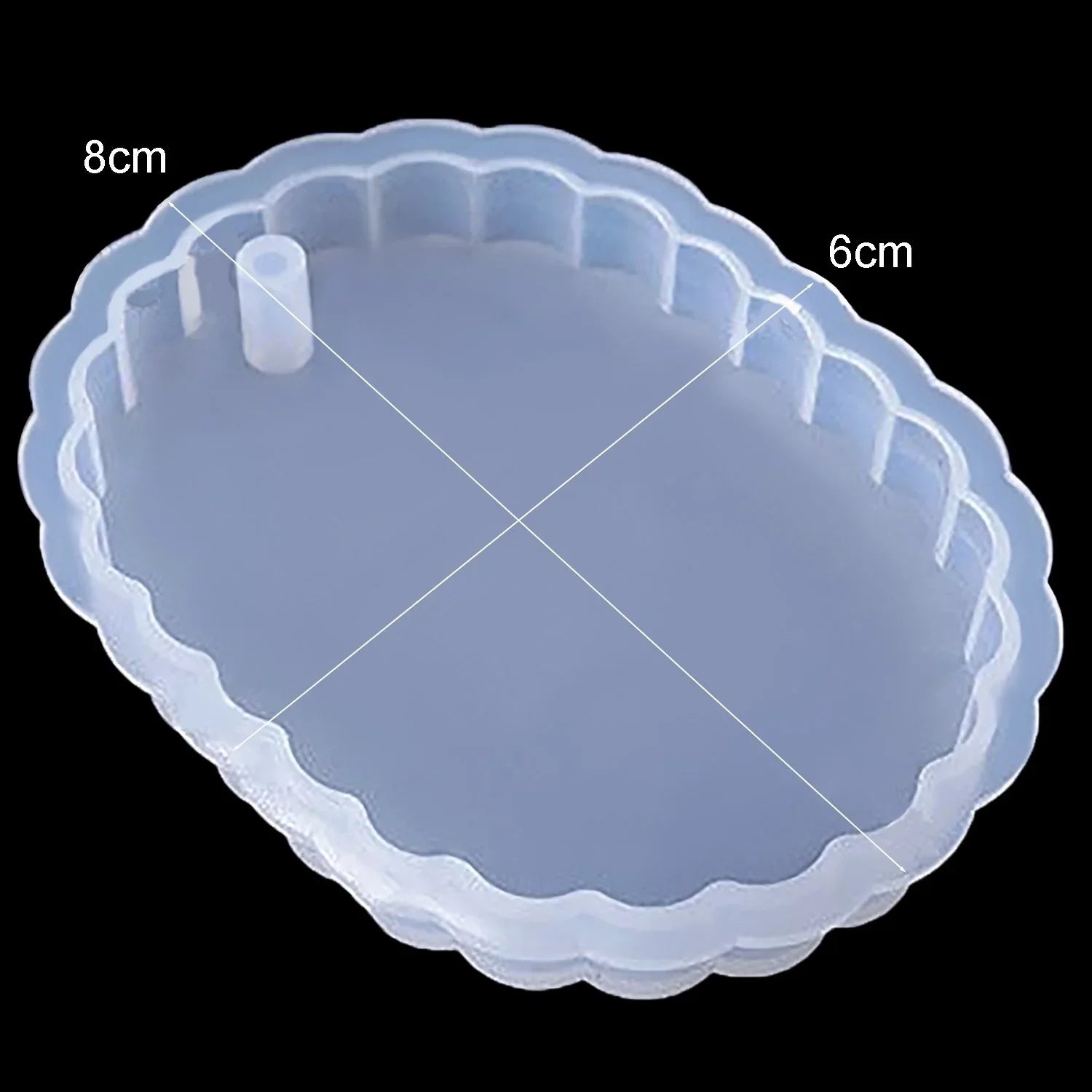 Jags Silicone Mould Design Oval Shape Keychain JSM142