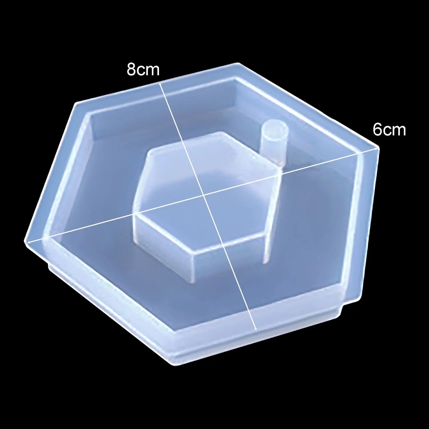 Jags Silicone Mould Desing Hexegon Shape Keychain JSM145