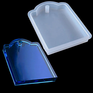 Jags Silicone Mould Desing Rectngale Shape Keychain JSM146