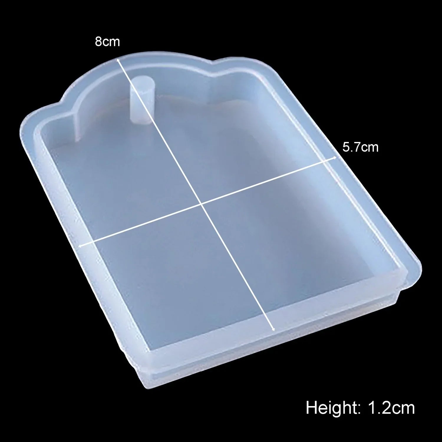 Jags Silicone Mould Desing Rectngale Shape Keychain JSM146