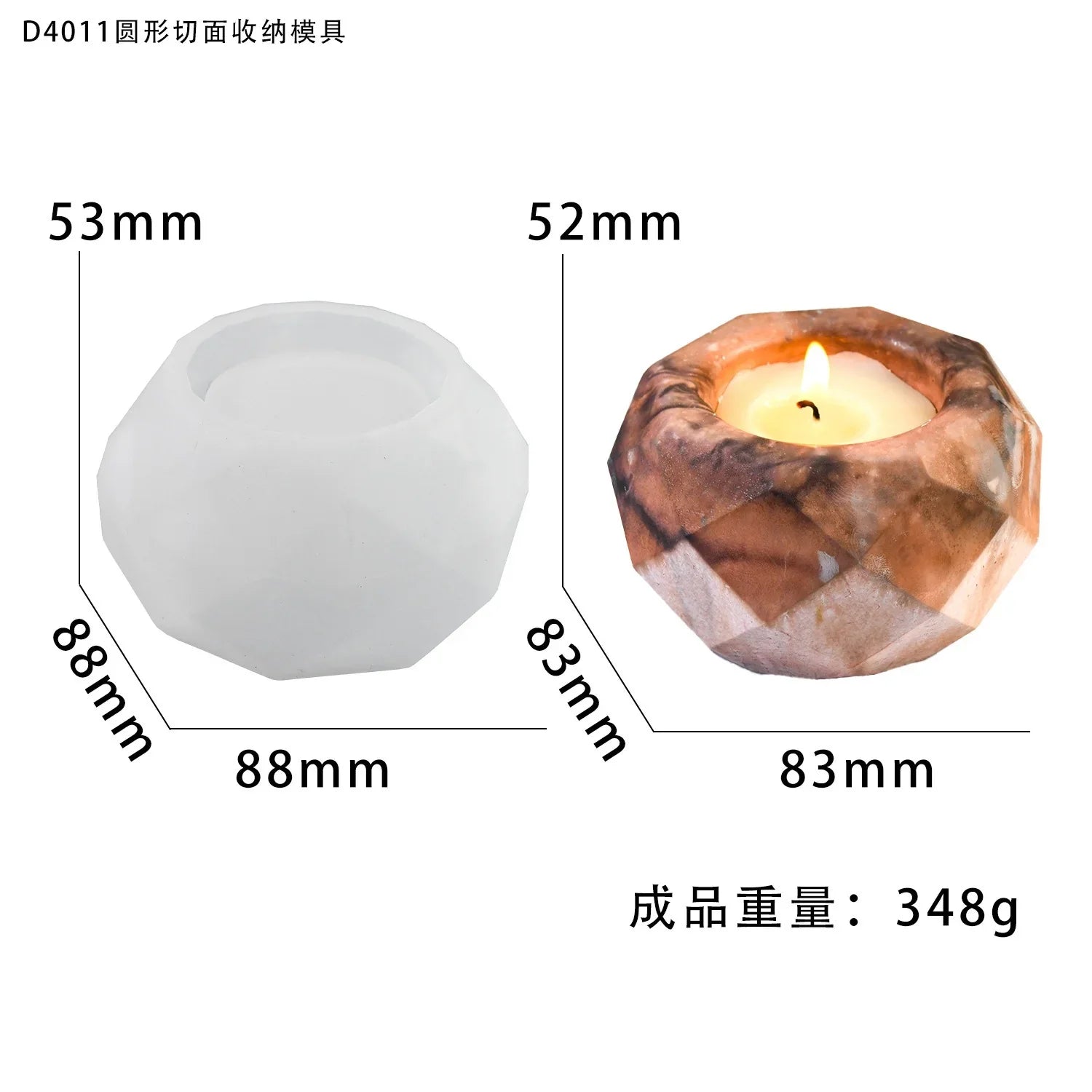 Jags Silicone Mould Ball Candel Pot JSM156
