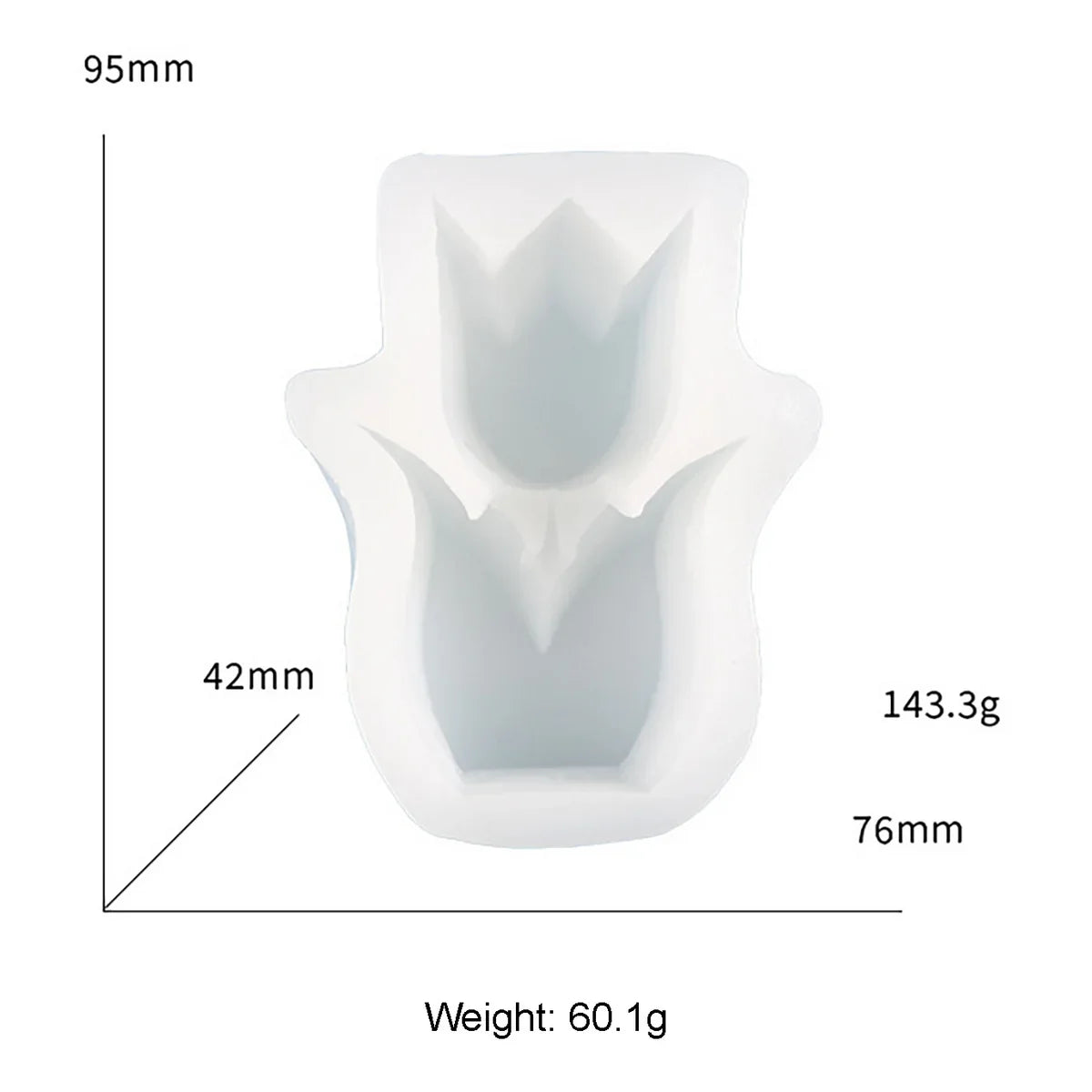 Jags Silicone Mould Flower With Petal Candle JSM168