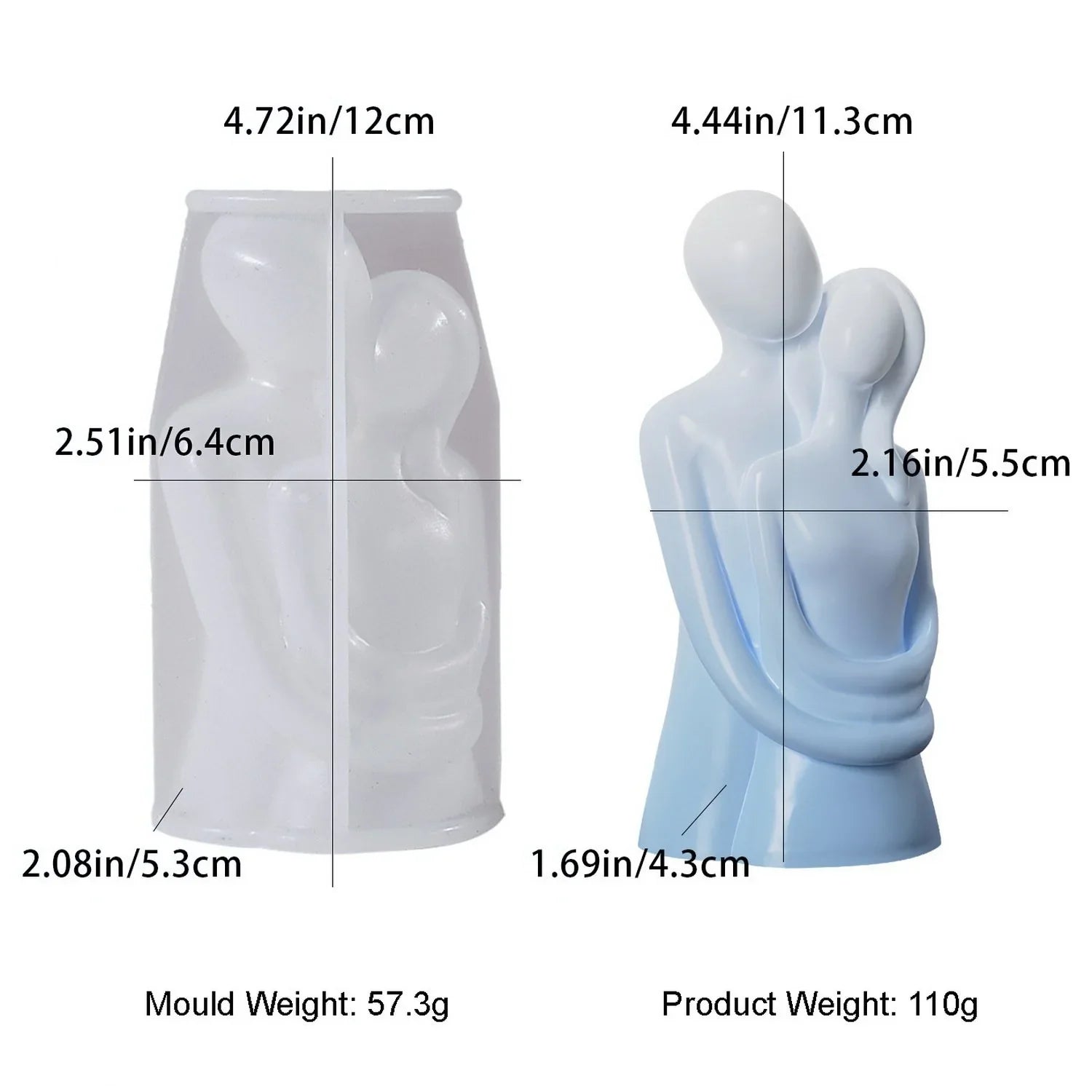 Jags Silicone Mould Couple Candle JSM181